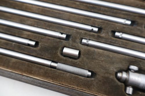 Moore & Wright No.52 Internal Micrometer Set 3-12" Engineers Bore Gauge In Case — image 6