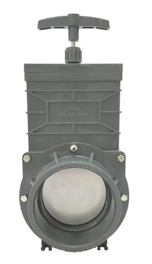 110mm Slide Gate Knife Valve £49.97 Koi Pond Fish Pond Filter Drain Fastlight UK