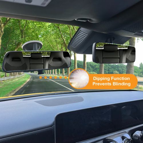 Xtremeauto Rear View Mirror Dipping Interior Wide Angle Suction Learner Car — image 4