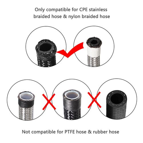 Hose Separator Clamp Bracket 4AN AN6 AN8 AN10 12AN Oil Fuel Hose Line Connector — image 3