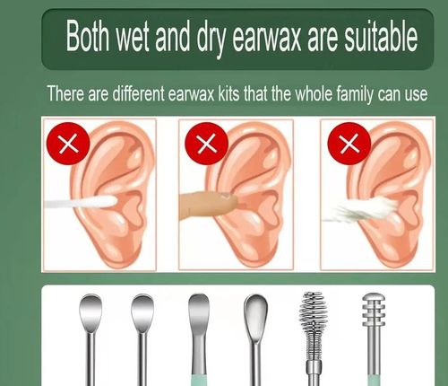 6pcs Ear Pick Cleaning Set Spiral Tool Spoon Ear Wax Remover Cleaner Curette Kit — image 3
