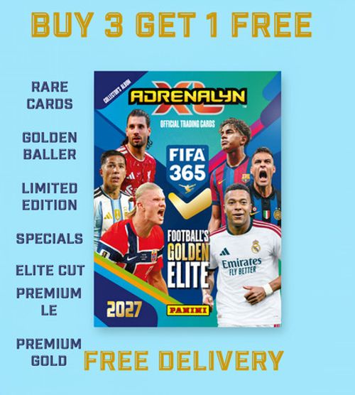 FIFA 365 Adrenalyn XL Panini 2026/27 RARE Cards, Golden Ballers, Elite Cut,