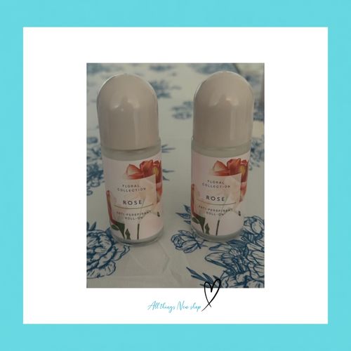 M&S Rose Anti Perspirant Deodorant Roll On 50ml x2 NEW Marks Floral — image 2