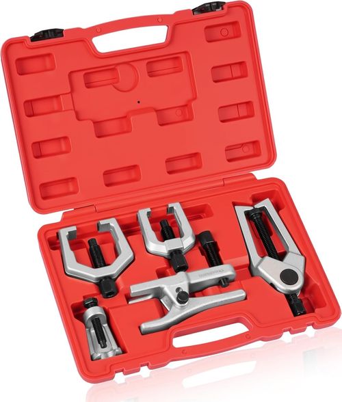 5Pc Front End Service Tool Kit Pitman Arm Puller Ball Joint Separator — image 8
