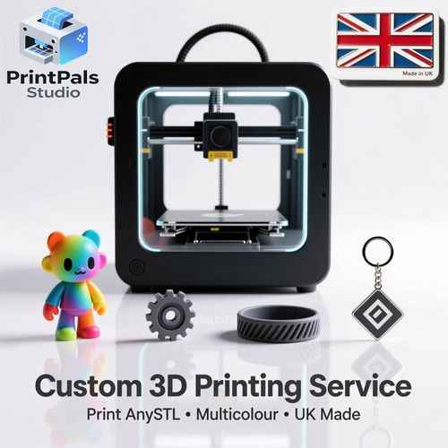 Custom 3D Printing & UV Printing Service | UK | Any STL | Multicolour PLA PETG