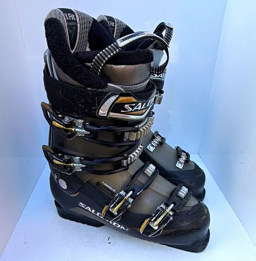 Salomon Mission 6 Men’s Ski Boots Size 27 100mm Last Stiff Flex Black/Grey — image 1