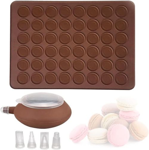 48 Cavities Baking Silicone Macaroon Macaron Sheet Mat Tray Non Stick Mould — image 7