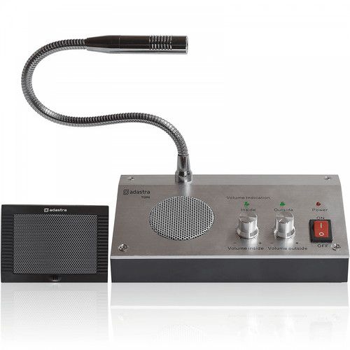 2-Way Talk Through Glass Intercom Window Counter Speaker System Store Shop Sale