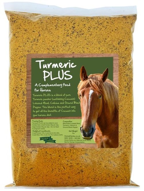 Horse Herbs Turmeric PLUS 1kg | Feed Supplement for Horses & Ponies, Equine Care