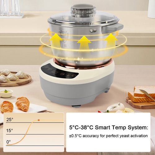 New 7L Automatic Electric Dough Mixer Kneading Dough Maker With Ferment Function — image 2