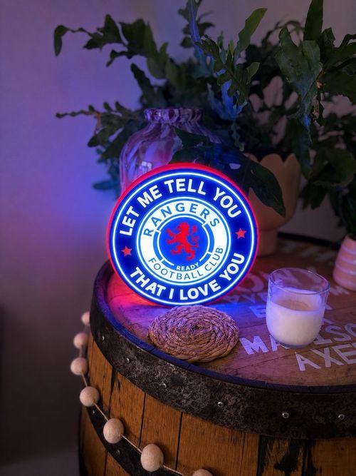 Glasgow Rangers LED Light Box Sign Football Man Cave Home Bar Fan Gift USB — image 6