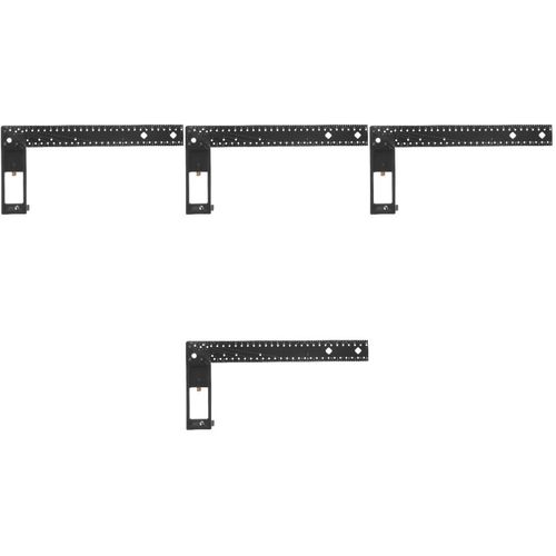 Multi Angle Measuring Ruler Black Aluminum Alloy Folding Ruler for Woodworking — image 9