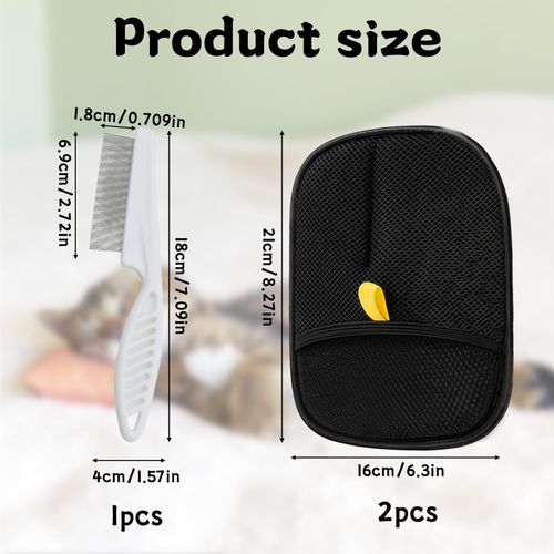 3Pcs Purepath Pet Hair Removal Pure Path Pet Hair Glove Magic Brush Pet Hair — image 9