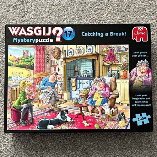 Wasgij Mystery Puzzle #17 Catching a Break! 1000 Piece Cardboard Jigsaw