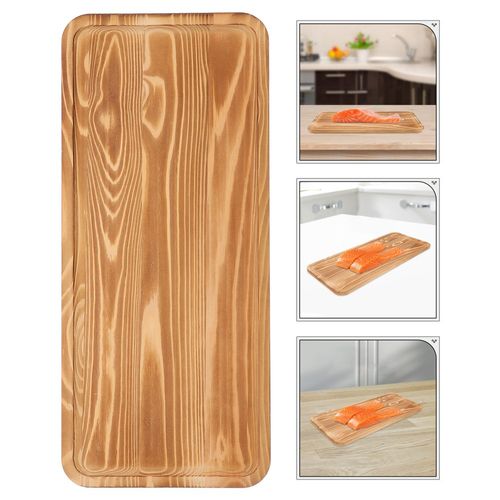 Wooden Serving Trays 3Pcs Coffee Vintage Style for Kitchen Living Room Decor — image 3