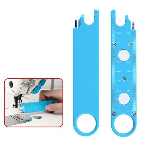 4-in-1 Needle Threader Magnetic Sewing Machine Tool with Magnifying Glass Ruler