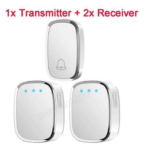 Loud Wireless Doorbell Plug in Cordless Doorbells Waterproof Door Bell Chime Kit