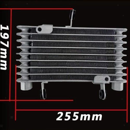 Motorcycle Engine Cooler Universal Aluminum Alloy Oil Radiator Kit for Car and