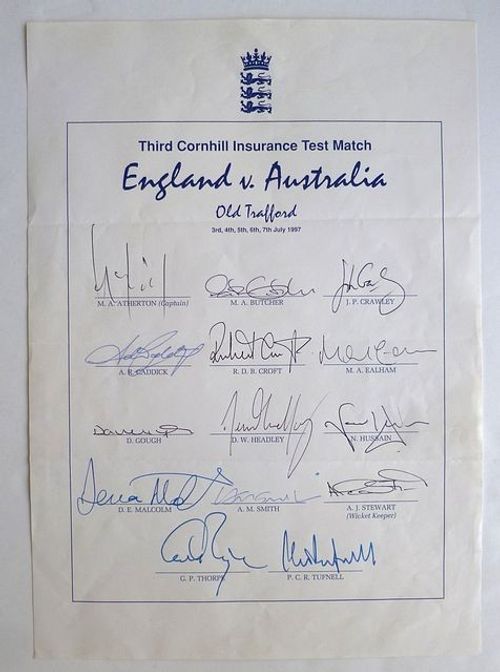 Autograph Sheet - England Cricket Team (Multiple Options Available) — image 1