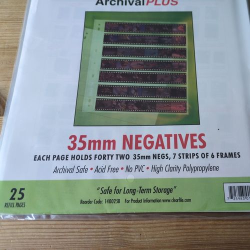 New sealed Clear File Archival Plus 35mm Negatives pack  — image 3