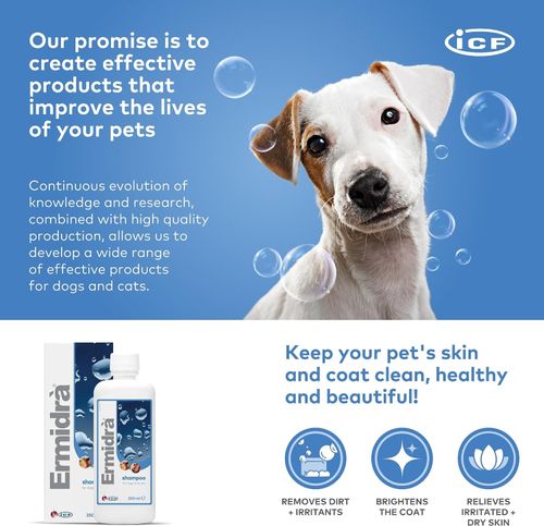 Ermidra Dog & Cat Shampoo, Moisturising Wash for Dry Itchy Skin, 250 Ml — image 4