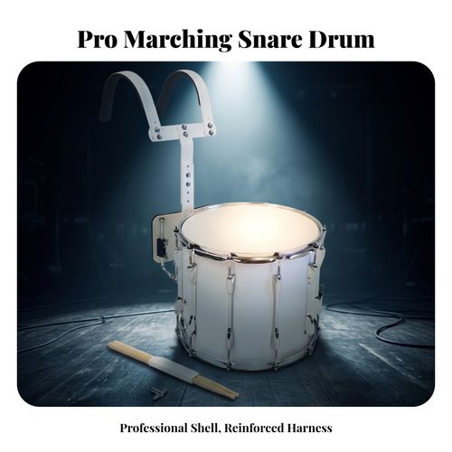 Marching Snare Drum Sturdy Marching Drum with Carrier Easy to Install — image 4