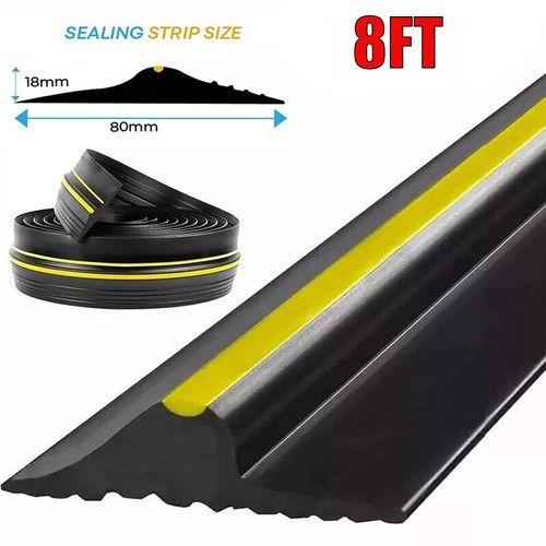 8ft Garage Threshold Weather Door Rubber Seal Strap Floor Seal Rubber Strip UK