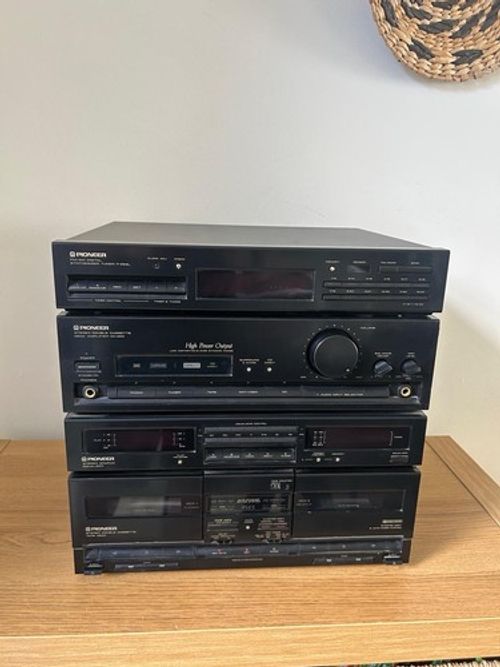 Pioneer DC-Z83 Stereo Double Cassette Deck Amplifier & FZ93L Tuner Set - Working