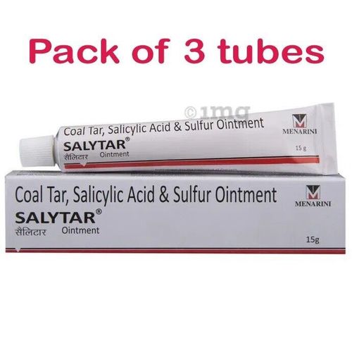 Pack 3x Coal Tar & Salicylic Acid, Sulfur Ointment (3 x 15gm) for Skin Care — image 2