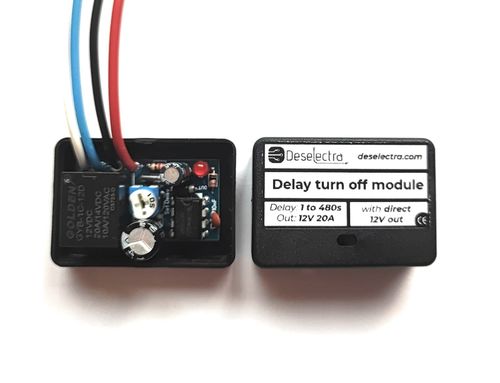 Easy to use car timer switch  relay 1-480 sec delay off 20A direct 12V out — image 3