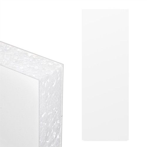 White uPVC Door Panel Foam Filled 20mm 24mm 28mm Flat PVC Plastic Infill Glazing