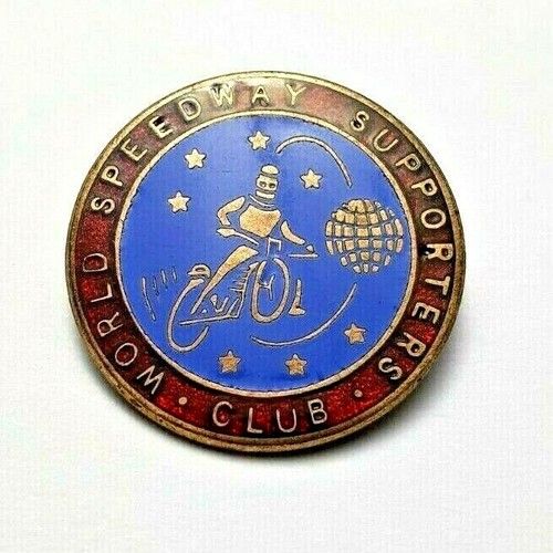 World Speedway Supporters Club Enamel Badge - W Lewis B/Ham