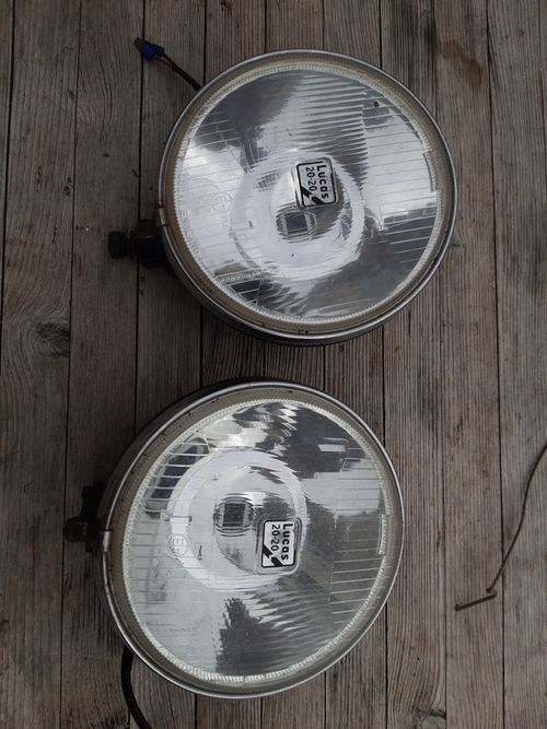 Rare 1980s Lucas Vintage Rally Fog Lights Pair 20-20 — image 1