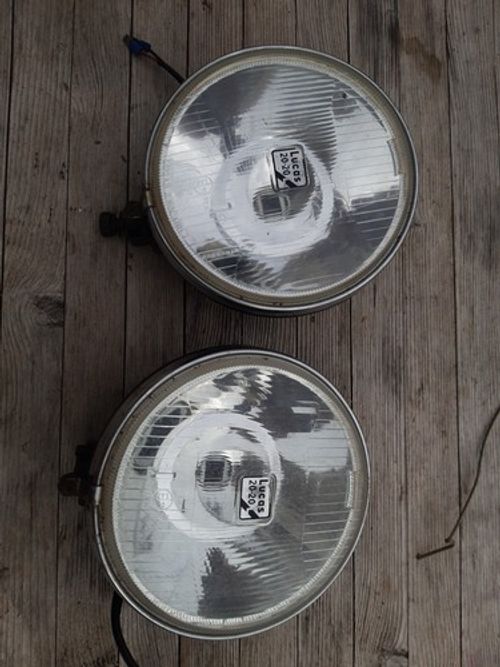 Rare 1980s Lucas Vintage Rally Fog Lights Pair 20-20