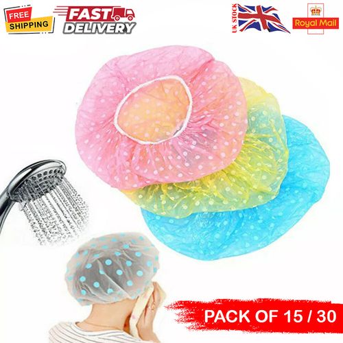 Shower Caps Reusable for Women, Waterproof, Shower Hat ( 3 Colours in a Pack ) — image 6
