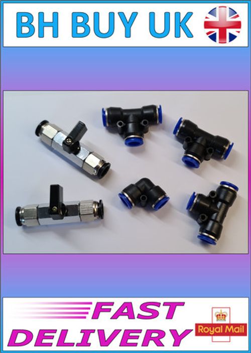 EVOLUTION AQUA 12mm PUSH FIT CONNECTOR SET FOR NEXUS FILTERS, MINI BALL VALVE