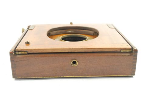 PRETTY Mahogany Brass Field Camera 4x5 inch, Very Compact, Focus Screen, NO LENS — image 9