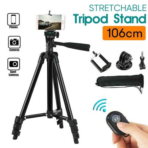 Tripod Stand Mount Selfie Stick Digital Camera Camcorder Phone Holder DSLR SLR