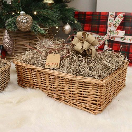 Padstow Wicker Willow Storage Tray Hamper Basket Bread Fruit Gift Large Small — image 5