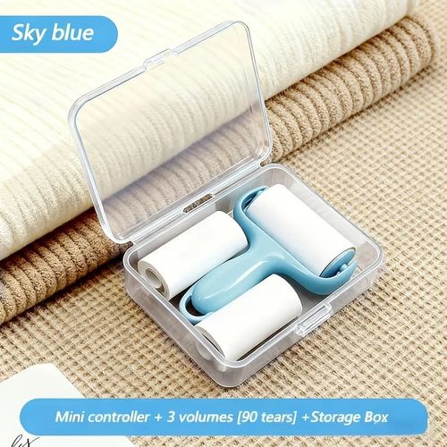 Portable Mini Lint Roller Pocket Travel Pet Hair Remover Reusable Tool UK — image 1