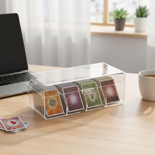 Trading Card Storage Box Acrylic Card Storage Case with — image 3
