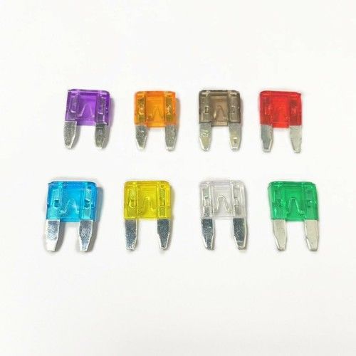 24 Pc Mini Car Fuse Auto Mini Blade Car Fuse Set 3 5 7.5 10 15 20 25 30 Amp Fuse