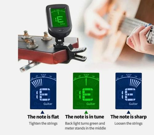 Digital Chromatic LCD Clip-On Tuner For Guitar Ukulele Violin Bass Instruments — image 3