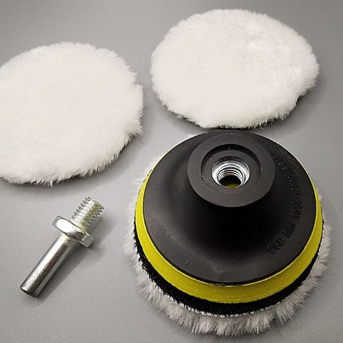 5pcs Wool Buffing Pads 6 inch Polishing Pad Polishing Buffing Pad Hook and Loop — image 14
