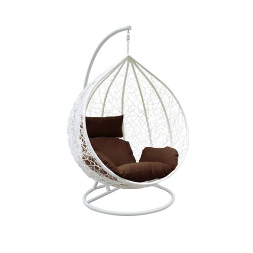 Rattan Swing Egg Chair Outdoor Garden Patio Hanging Wicker Hammock Pod Chair — image 1