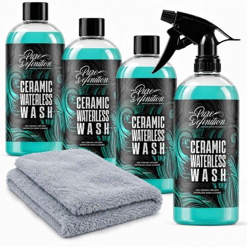 Ceramic Waterless Wash – SiO2 Cleaning Spray Car Paint, Glass, Wheels & Trim