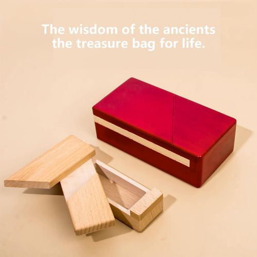 Wooden Puzzle Box with Hidden Compartments Difficult Brain Teaser for Adults Se — image 7