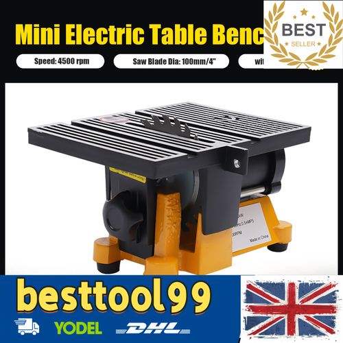 4" Multifunction Mini Table Saw Bench Saw DIY Wood Glass Copper Cutting Machine — image 1