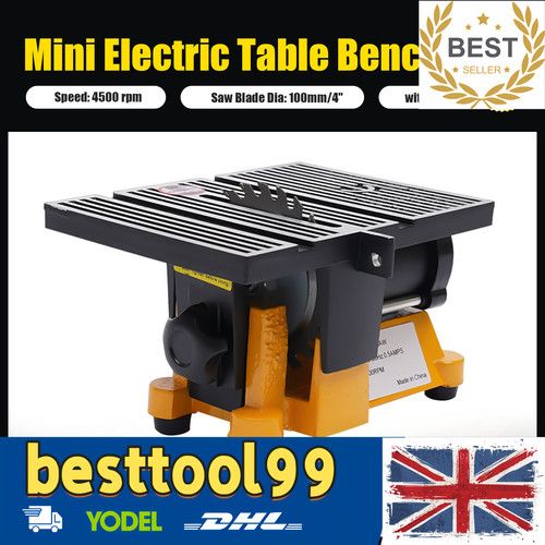 4" Multifunction Mini Table Saw Bench Saw DIY Wood Glass Copper Cutting Machine