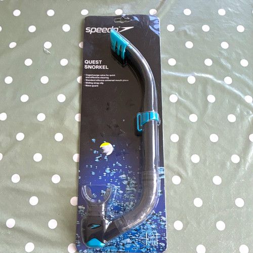 Speedo Quest Snorkel Snorkels Black/Blue Size M MPN 8-11823D651